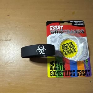 Bio hazard silicone wrist band Buy one get one free